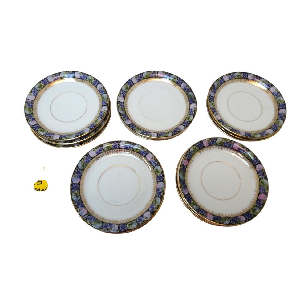 Beyer & Bock Porcelain Saucer – Vintage Floral Band